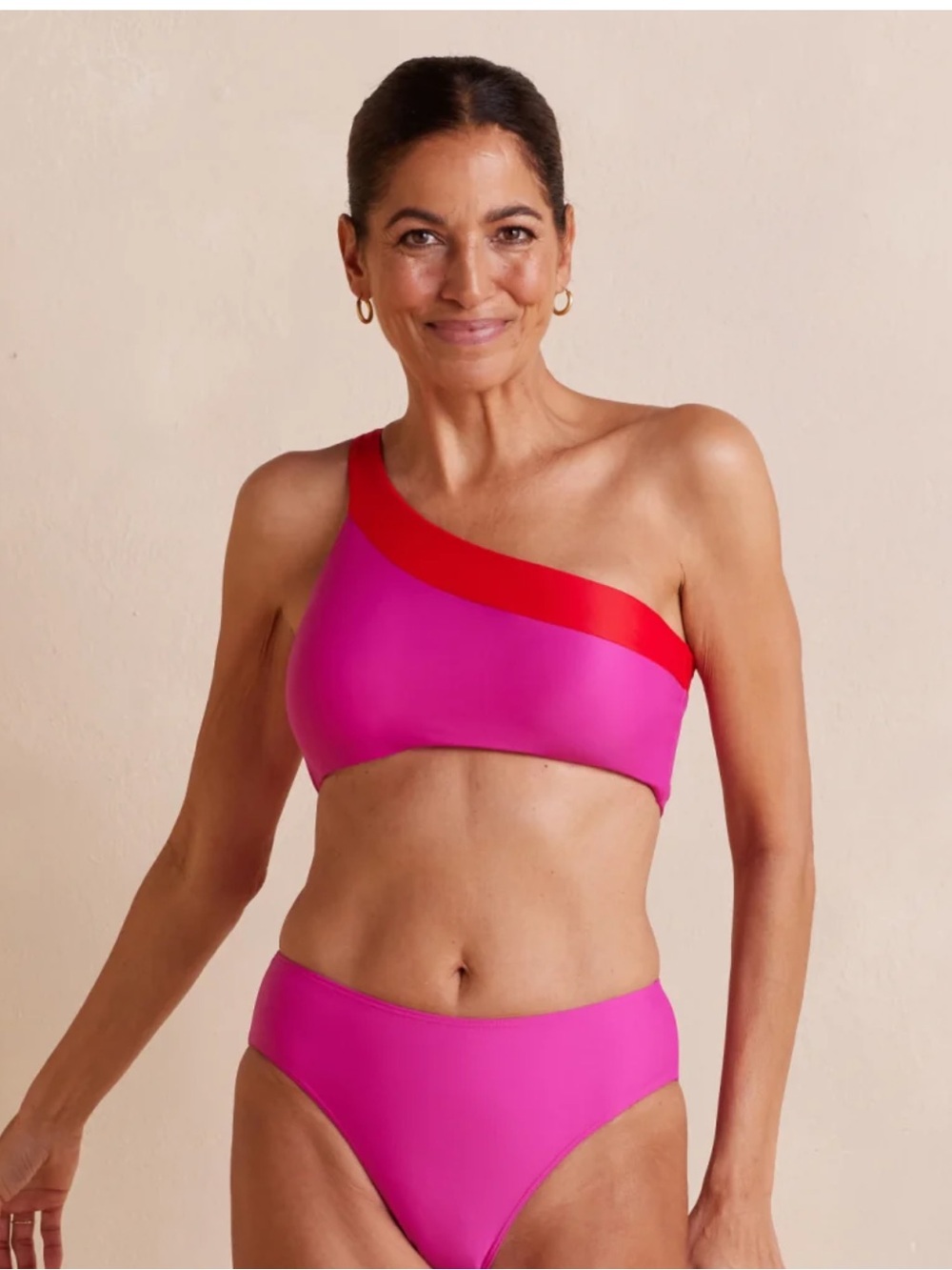 summersalt sidestroke bikini top hibiscus 🌺 and lava